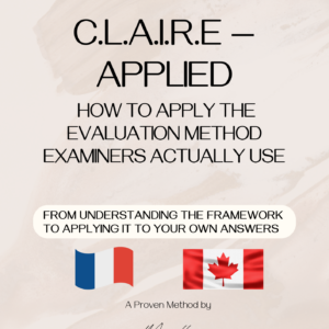 C.L.A.I.R.E — APPLIED - The Evaluation Method Applied to Real Exam & Professional Cases